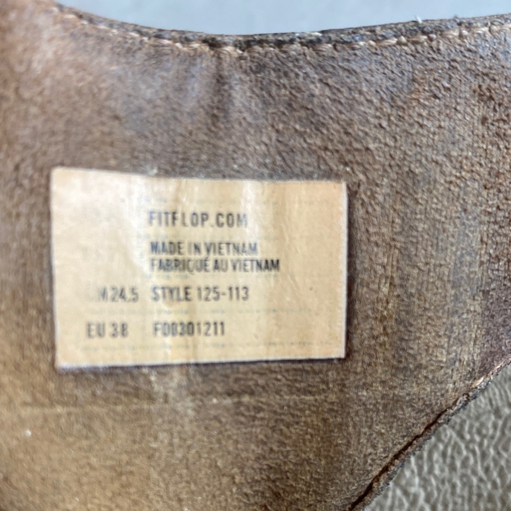 Fitflop Brown Leather Sandals - Picture 6 of 6